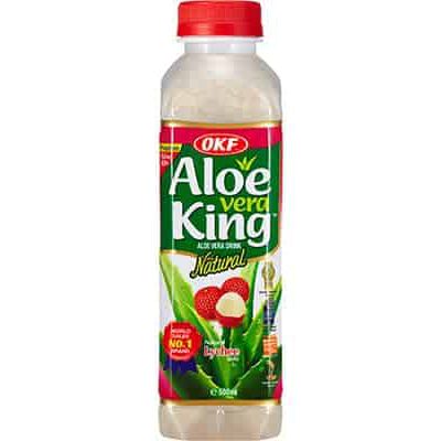 OKF Aloe Vera Drink Lychee 500ml Pet
