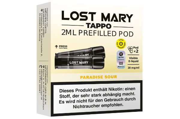 Lost Mary Tappo "Paradise Sour" Pod´s 20mg