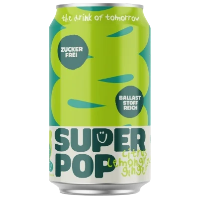 Super Pop - Citrus Lemongras Ginger 330ml Dose
