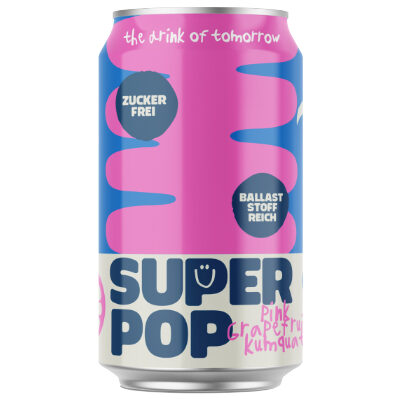 Super Pop - Pink Grapefruit Kumquat 330ml Dose
