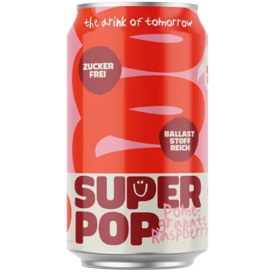 Super Pop - Pomegranate Raspberry 330ml Dose