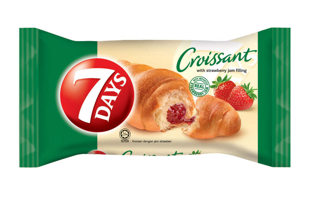 7 Days Croissant Erdbeerfüllung 60g