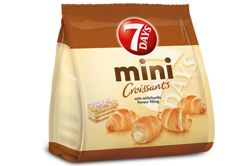 7 Days Mini Croissants Vanillecreme 185g