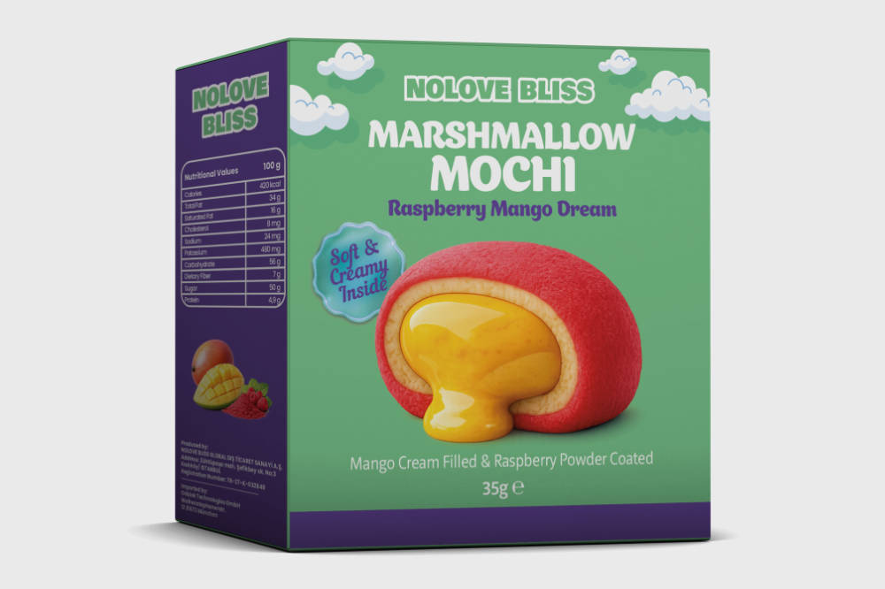 NOLOVE Marshmallow Mochi Raspberry Mango Dream 24 x 45g