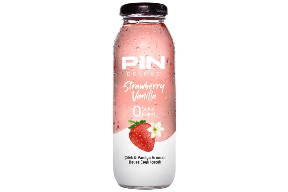 PIN Drinks Erdbeer Vanille 250ml Glasflasche