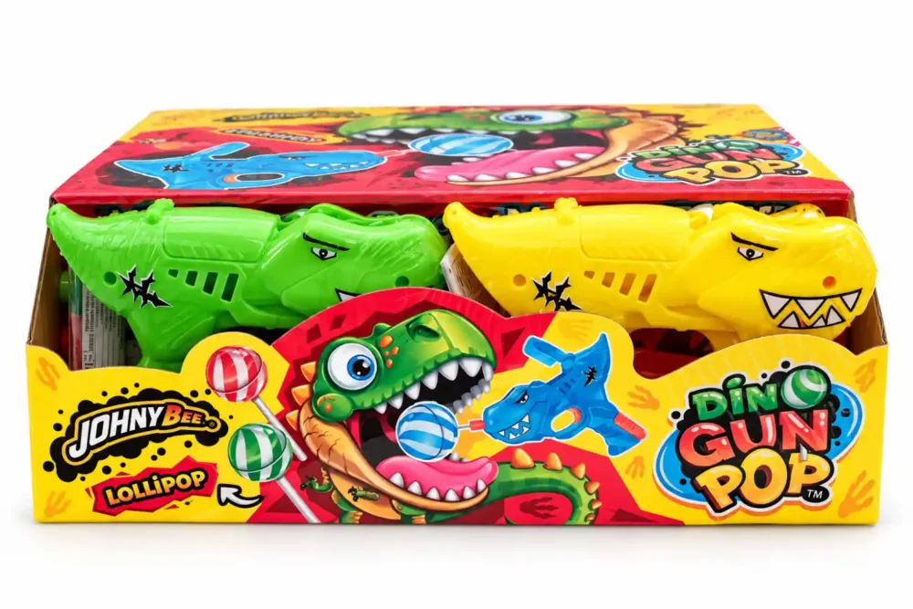 Johny Bee Dino Gun Lollipop 10g